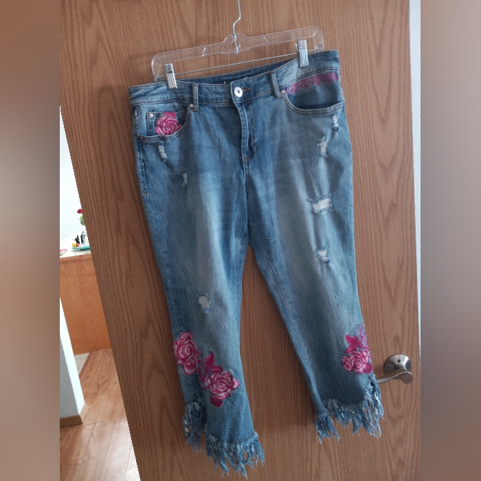 Inc Rose Patch Capris